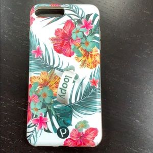 iPhone 8 Plus Tropical Hibiscus Loopy Case!